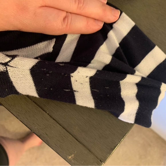 a new day Navy White Stripes Coverup Size XL - Picture 6 of 9